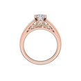 thumbnail image 3 of 1.00 T.C.W Radiant Shape Natural Diamond Latest Design Solitaire Wedding Ring for Ladies Solid 14K Rose Gold Size 8, 3 of 8