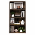 thumbnail image 4 of Furinno PASIR Book Shelf, 4-Tier Bookshelf, Bookcase with Open Shelves, 11.6 x 24.6 x 46.9, for Living Room, Bedroom, Home Office, Amber Pine, 4 of 5