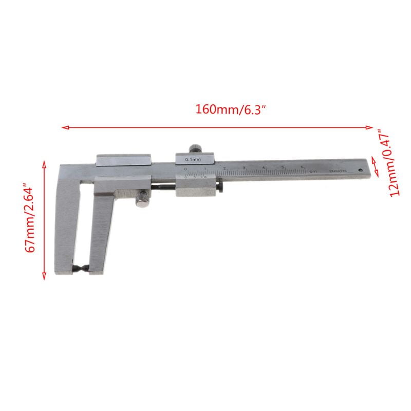 Steel Brake Disc Calipers 0-60mm Verniers Calipers Measuring Gauges Tool