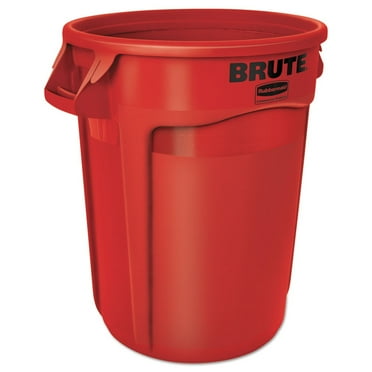 Rubbermaid Commercial 263200RDCT Brute Vented Container - 32 gal Capacity - Round - Red