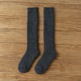 thumbnail image 4 of Dyfzdhu Winter Stockings For Women Woolen Calf Socks Autumn Winter Thick Fuzzy Knee Length Thermal Socks Solid Crew Socks, 4 of 4