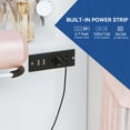 thumbnail image 2 of Dextrus Makeup Vanity Ensemble,Generously Sized Illuminated Mirror, Vanity Featuring Electrical Outlet, 3 Versatile Lighting Modes, Customizable Brightness, and 4 Storage Drawers for Women Girls, 2 of 5