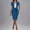 B211 Blue womens summer dresses clearance under $5, variant on Women Dresses under $10! Xqxayjr Women's Business Skirt Suit Set 2Pcs Work Office Short Sleeve Blazer Jacket Pencil Skirt Set