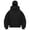 Black, variant on TTUHYWXI Women's Balaclava Hoodie Jacket Double Hooded Sweatshirt Wind Resistant Athletic Coat (Red, XXL)