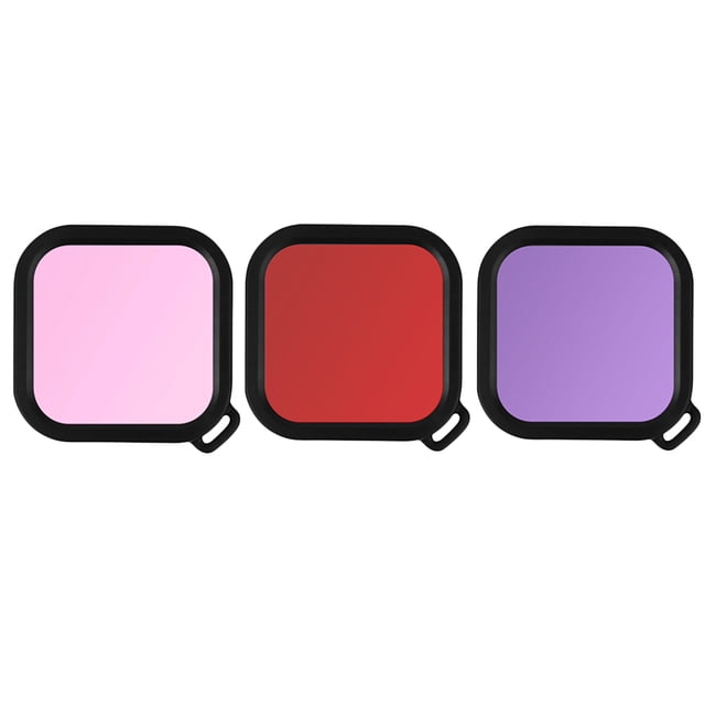 EeaseCA 1 Set of 3PCS Sports Camera Diving Filter Waterproof Case Lens Filter Compatible for Insta360 ONE R