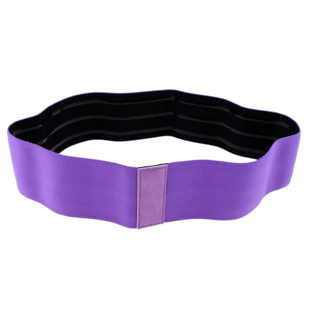 Banda elástica de resistencia para entrenamiento de fuerza y fitness en casa o al aire libre. Púrpura-m