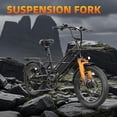 thumbnail image 7 of Baicycle A03 Peak 1500W Electric Bike, 20" Fat Tire Bikes with 90 Miles Max Range, 48V 13Ah 28mph Ebike for Adults Full Suspension UL2849, 7 of 7