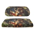 thumbnail image 2 of Pzuqiu 2-Piece Deer American Flag Golf Cart Seat Covers - Breathable Washable Universal Fit for Most 2-Seater Golf Carts, Hunting Gift, 2 of 10