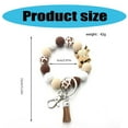 thumbnail image 3 of Fashionable Highlands Cow Wristlet Keychain Cattle Elk Silicone Beaded Tassels Keyring Pendant Charm for Everyday Use, 3 of 8