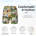 thumbnail image 5 of Xecao Construction Machinery1 for Men's Swimming Trunks Swim Trunks Quick Dry Swim Shorts with Mesh Lining Funny Swimwear Bathing Suits, 5 of 9