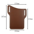 thumbnail image 7 of SPRING PARK Belt Clip Holster Pouch Genuine Faux Leather Phone Case Holster Purse Belt Loop Pouch Bag, 7 of 7