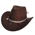 thumbnail image 4 of Western Frontier Style Cowboy Hat for Everyday Wear and Classic Rancher Sun Outdoor Adventure Riding Country Fashion Accessory, 4 of 4