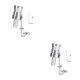 thumbnail image 2 of Speravity Universal coche silbato coche reacondicionamiento silbato tubo de escape sonido cola plata SG 2piezas Speravity CBP018720, 2 of 5