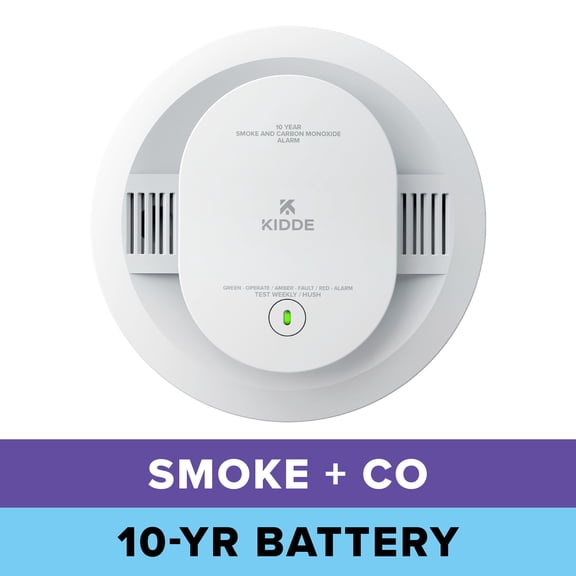 Kidde 10-Year Sealed Lithium Battery-Operated Combination Smoke & Carbon Monoxide Detector