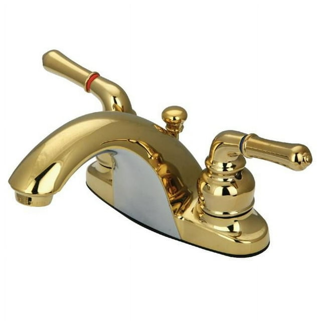 Kingston Brass KB7642NML Robinet de Salle de Bain 4 Po., Laiton Poli