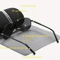 thumbnail image 2 of HDSHADES Unisex Retro Versatile Full Frame Sunglasses Camping Sport Polarized Frog Frame Sunglasses, 2 of 4