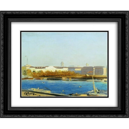 Ilya Repin 2x Matted 24x20 Black Ornate Framed Art Print 'Admiralty'