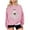 Pink-Halloween Shirts, variant on Jsaierl Women's Halloween Sweatshirts Spooky Pumpkin Ghost Print Sweatshirt Trendy Crewneck T-shirt Long Sleeve Dressy Casual Pullover Tops Halloween Party Supplies