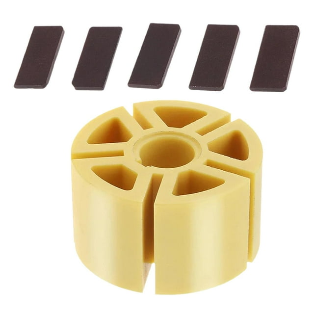 Cuchillas de repuesto para pulidora neumática de 5 pulgadas, rotor de paletas, piezas para pulidora neumática, kit de accesorios para lijadora