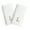 White/L, variant on Authentic Hotel and Spa 2-piece White Turkish Cotton Hand Towels with Gold Block Monogrammed Initial White/L
