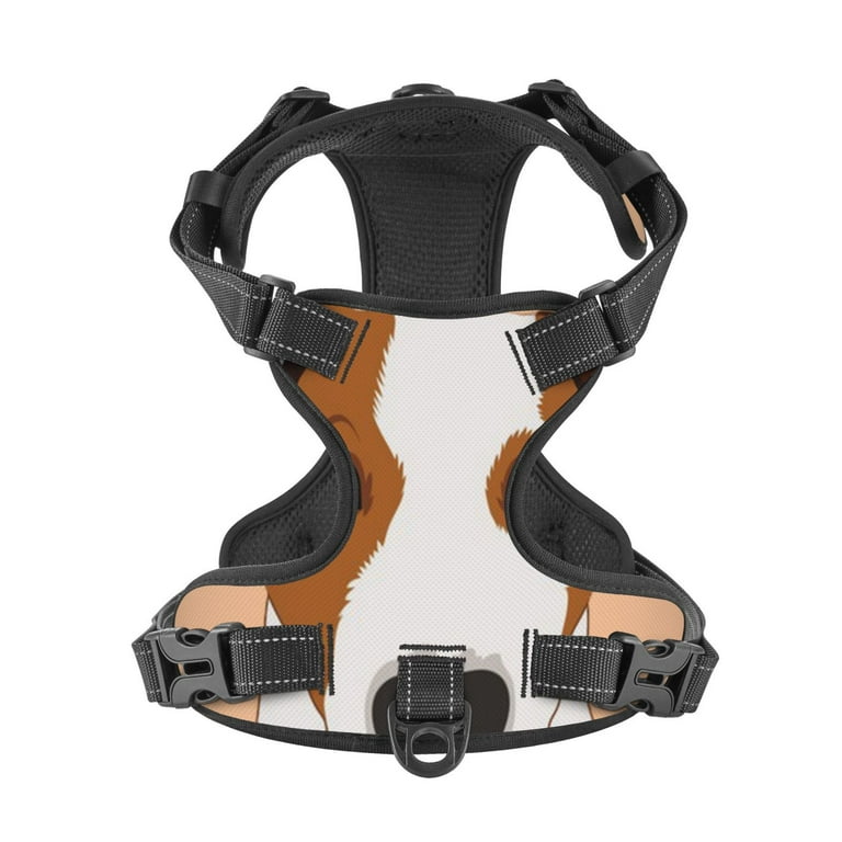 Jack Russell Terrier Dog Dog Harness No Pull Pet Harness Adjustable Soft Padded Dog Vest Outdoor Pet with Easy Control Handle XL