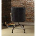 thumbnail image 5 of Scranton & Co Modern Leather Swivel Office Chair in Vintage Blue, 5 of 5
