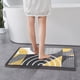 thumbnail image 5 of Esterilla de baño de microfibra - alfombra absorbente antideslizante de 60x40cm para baño y dormitorio, lavable a máquina, patrón geométrico, 5 of 6