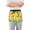 Cartoon Happy Duck, variant on Cartoon Owl Flying in Night Server Apron with 3 Pockets Waterproof Waitress Waist Short Apron for Man Woman 12 Inches