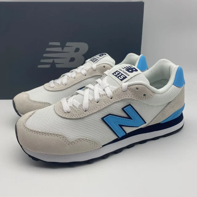 New Balance 515 V3 Shoes Sneakers White/Sea Salt/Coastal Blue Mens Size 7