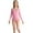 Hot Pink, variant on Jgppe Girls Long Sleeve Leotards Elegant Mesh Patchwork Solid Color Basic Dance Bodysuits for 2-15 Years