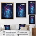 thumbnail image 4 of Designart "Dancing Lights of the Aurora Borealis V" Floral Floater Framed Canvas Art Print, 4 of 7