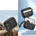 thumbnail image 2 of ELEHOLD Double Color Case For Airpods Pro 2nd Gen (2022) Full Body Protective Case Rugged Cover, with  Headphone - Shaped Safety Lock & KeyChain, Wireless Charging Support, Black, 2 of 7