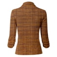 thumbnail image 3 of Vedolay Fall Tops for Women Blazer Women Long Sleeve Suit Jackets for Work Business Casual Lightweight Top,Coffee XL, 3 of 5
