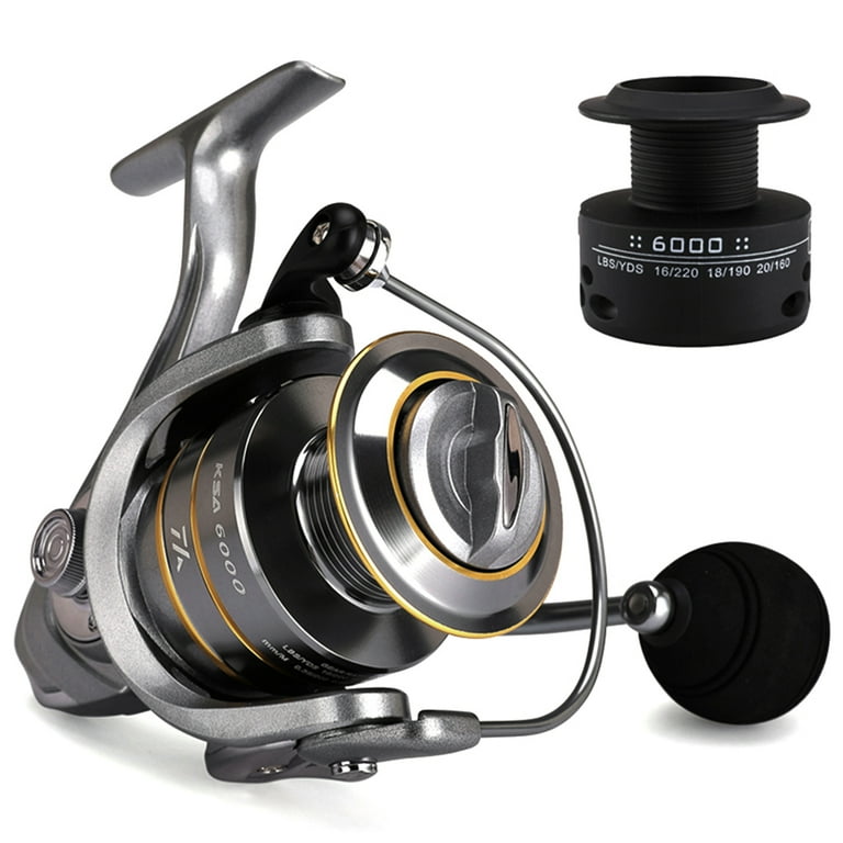 Spinning Fishing Reel, 14+1BB Lightweight Saltwater Freshwater Reel, Durable Metal Material, Easy to Use - Walmart.com Spinning Fishing Reel, 14+1BB Lightweight Saltwater Freshwater Reel, Durable Metal Material, Easy to Use - Walmart.com