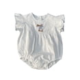 thumbnail image 2 of LYMAYTER Newborn Infant Bunny Smocked Romper Onesie Bubble Outfit Summer Clothes‌ for Baby Girls 3-24M, 2 of 8