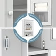 thumbnail image 6 of Gymax Wall Mounted Bathroom Cabinet Storage Organize Hanging Medicine Adjustable Shelf, 6 of 10