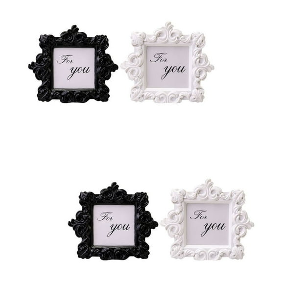 2 Count Antique Picture Frame Tabletop Photo Gothic Frames Office