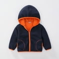thumbnail image 2 of Mercatoo Toddler Fleece Hoodies Coat Zip Up Thick Warm 𝗛ooded Jackets Outwear Baby Infant Soft Plain Winter Jackets Tops, 2 of 9