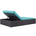 thumbnail image 3 of Convene Double Outdoor Patio Chaise - Espresso Orange, 3 of 6