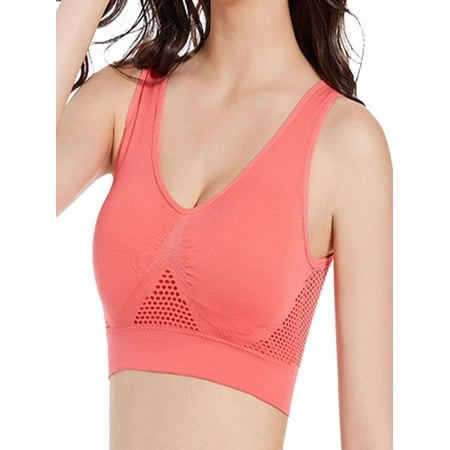 

MINZON 2023 New Yoga Gym Fitness Sports Bra for Women Push Up Hollow Workout Bra
