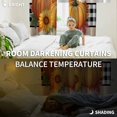 thumbnail image 3 of Fsddascl Pumpkin Fall Blackout Curtains for Bedroom/Living Room, Thermal Insulated Kitchen Curtains, Thanksgiving Sunflower Y'all Checkered Grommet Darkening Window Treatment Drapes 42"x84"x2, 3 of 6