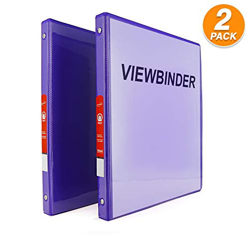 3 Ring View Binder 1/2" Inch with 2 Pockets Ideal for Office, School ...
