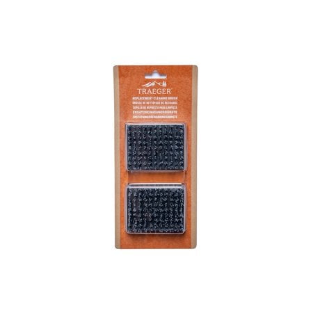 Traeger Grills Bac599 Replacement Bbq Cleaning Brush Head (2 Pack) For Traeger Cleaning Brush Grill Accessory