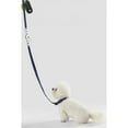 thumbnail image 3 of THE LICKER STORE Luna Small 8FT Adjustable 6-in-1 Waterproof Hands-Free Leash and Collar with LED Flashlight, Bag Dispenser, and Poop Bag Holder, Navy/White, WLK1004J-5SET, 3 of 7