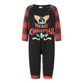 thumbnail image 2 of Meihuid Family Christmas Pjs Matching Sets Christmas Pajamas Santa Printed Top and Plaid Pants Sleepwear for Family, 2 of 9