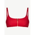 thumbnail image 5 of Time and Tru Women's and Women's Plus Size Compression Zipper Bikini Top, Sizes XS-3X, 5 of 5