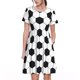 thumbnail image 1 of Balery Soccer Ball Vestidos sueltos de manga corta para mujer, vestidos de verano 2025, vestidos casuales de corte A con vuelo., 1 of 6