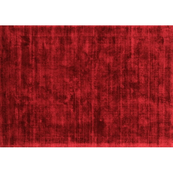 Ahgly Company Indoor Rectangle Abstract Red Contemporary Area Rugs, 8' x 10'
