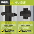 thumbnail image 3 of Door Lever with Deadbolt Lock for Out-Swinging Doors Matte, 3 of 9