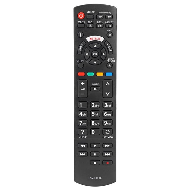 Control remoto de TV Smart LED FLhrweasw RM-L1268 para Panasonic Netflix N2Qayb00100 5 piezas